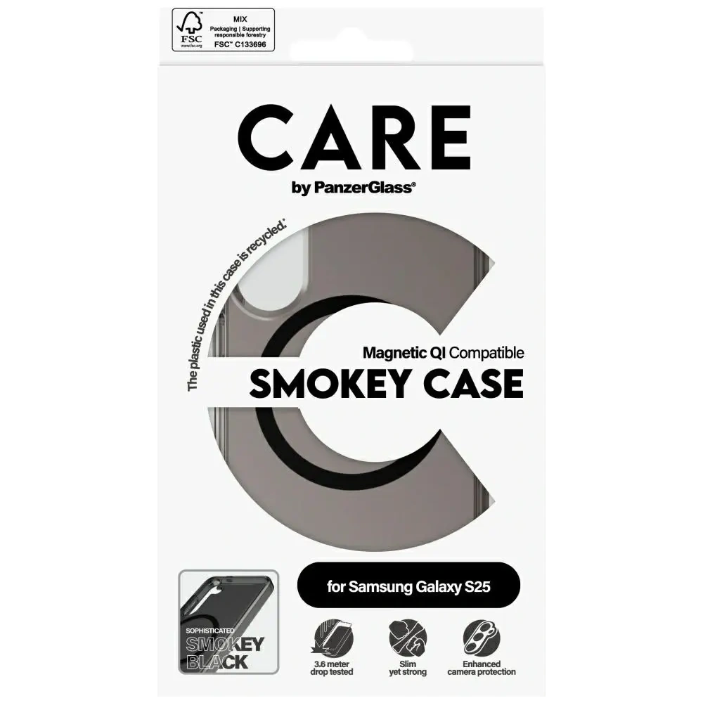 Hurtownia GSM - Etui CARE by PanzerGlass Flagship Urban Combat Black QI do Samsung Galaxy S25 dymny - PZG758 - {ean13} - Hurt