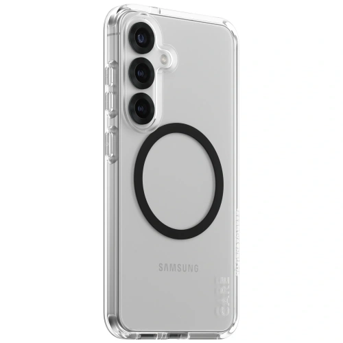 Etui CARE by PanzerGlass Flagship Urban Combat Black QI do Samsung Galaxy S25 przezroczysty