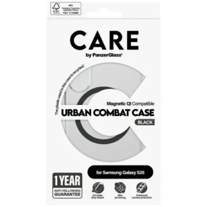 Hurtownia GSM - CARE by PanzerGlass Flagship Urban Combat Black QI Samsung Galaxy S25 átlátszó - PZG759 - {ean13} - Hurt