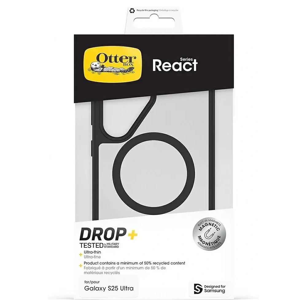 Hurtownia GSM - Samsung Otterbox React Magnet Galaxy S25 Ultra negru - SMG1251 - {ean13} - Hurt