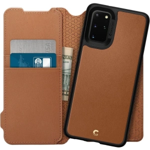 Hurtownia GSM - Etui Spigen Ciel Wallet Brick Samsung Galaxy S20+ Plus Saddle Brown - SPN1090BR - {ean13} - Hurt