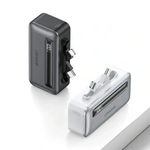Hurtownia GSM - Powerbank USAMS US-CD233 4500mAh USB-C, Lightning 20W PD Rychlé nabíjení šedý/černý - USA1225 - {ean13} - Hurt