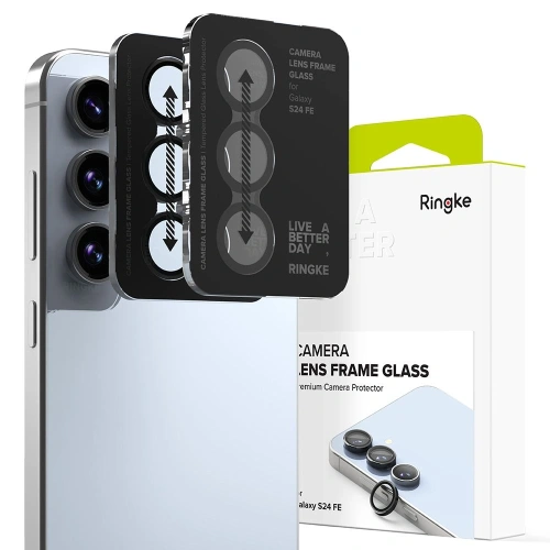 Nakładka Ringke Camera Frame Protector Samsung Galaxy S24 FE Black [2 PACK]