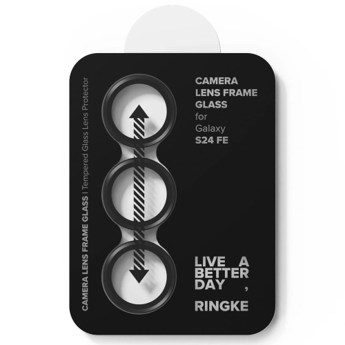 Nakładka Ringke Camera Frame Protector Samsung Galaxy S24 FE Black [2 PACK]