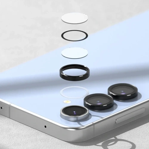 Nakładka Ringke Camera Frame Protector Samsung Galaxy S24 FE Black [2 PACK]