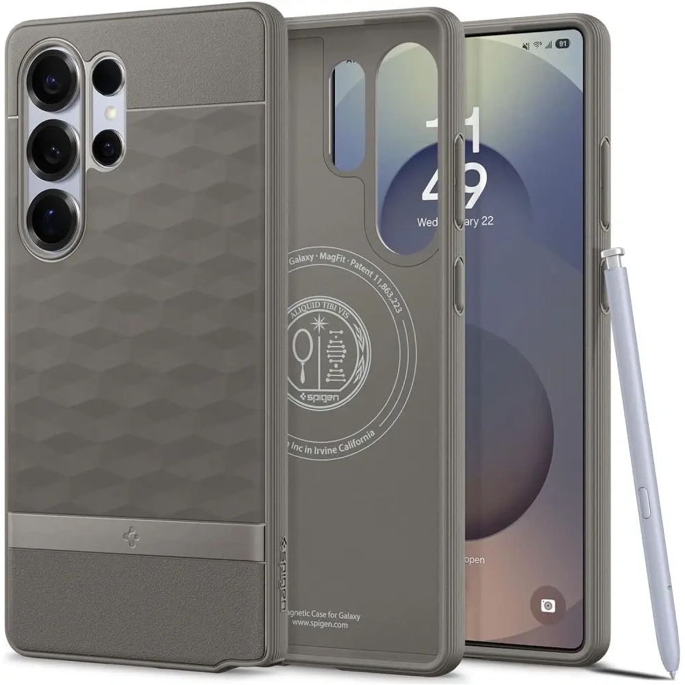 Hurtownia GSM - Spigen Parallax Mag MagSafe Samsung Galaxy S25 Ultra Hamuszürke - SPN16637 - {ean13} - Hurt