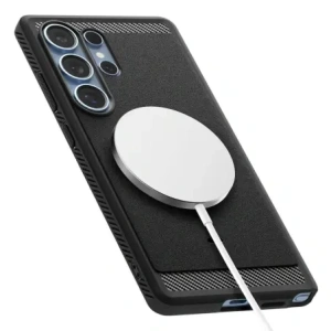 Wholesale Spigen Rugged Armor Mag MagSafe Samsung Galaxy S25 Ultra Matte Black - SPN16638 - {ean13} - Hurt