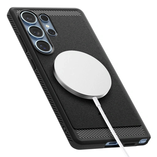 Etui Spigen Rugged Armor Mag MagSafe Samsung Galaxy S25 Ultra Matte Black