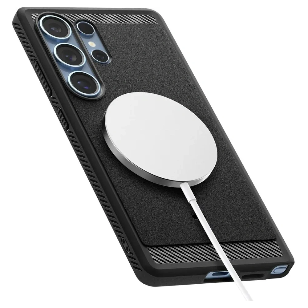 Wholesale Spigen Rugged Armor Mag MagSafe Samsung Galaxy S25 Ultra Matte Black - SPN16638 - {ean13} - Hurt