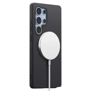 Wholesale Spigen Silicone Fit Mag MagSafe Samsung Galaxy S25 Ultra Black - SPN16639 - {ean13} - Hurt