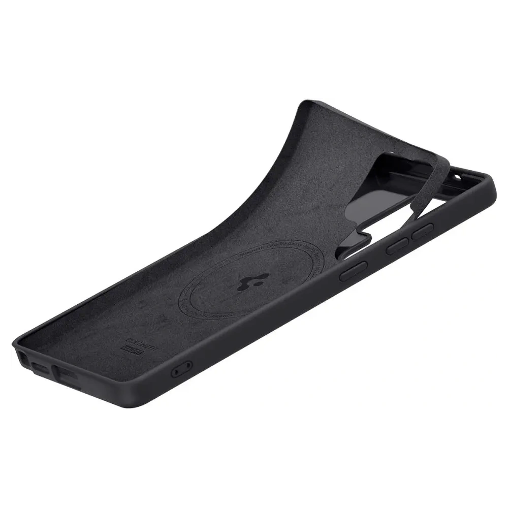 Wholesale Spigen Silicone Fit Mag MagSafe Samsung Galaxy S25 Ultra Black - SPN16639 - {ean13} - Hurt