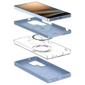 Wholesale Spigen Silicone Fit Mag MagSafe Samsung Galaxy S25 Ultra Sapphire Blue - SPN16640 - {ean13} - Hurt