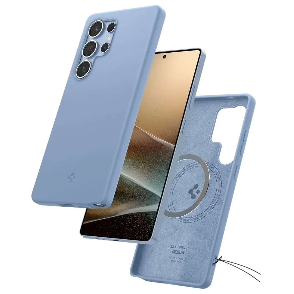 Hurtownia GSM - Spigen Silicone Fit Mag MagSafe Samsung Galaxy S25 Ultra Albastru Safir - SPN16640 - {ean13} - Hurt