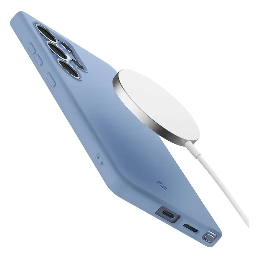 Hurtownia GSM - Spigen Silicone Fit Mag MagSafe Samsung Galaxy S25 Ultra Albastru Safir - SPN16640 - {ean13} - Hurt