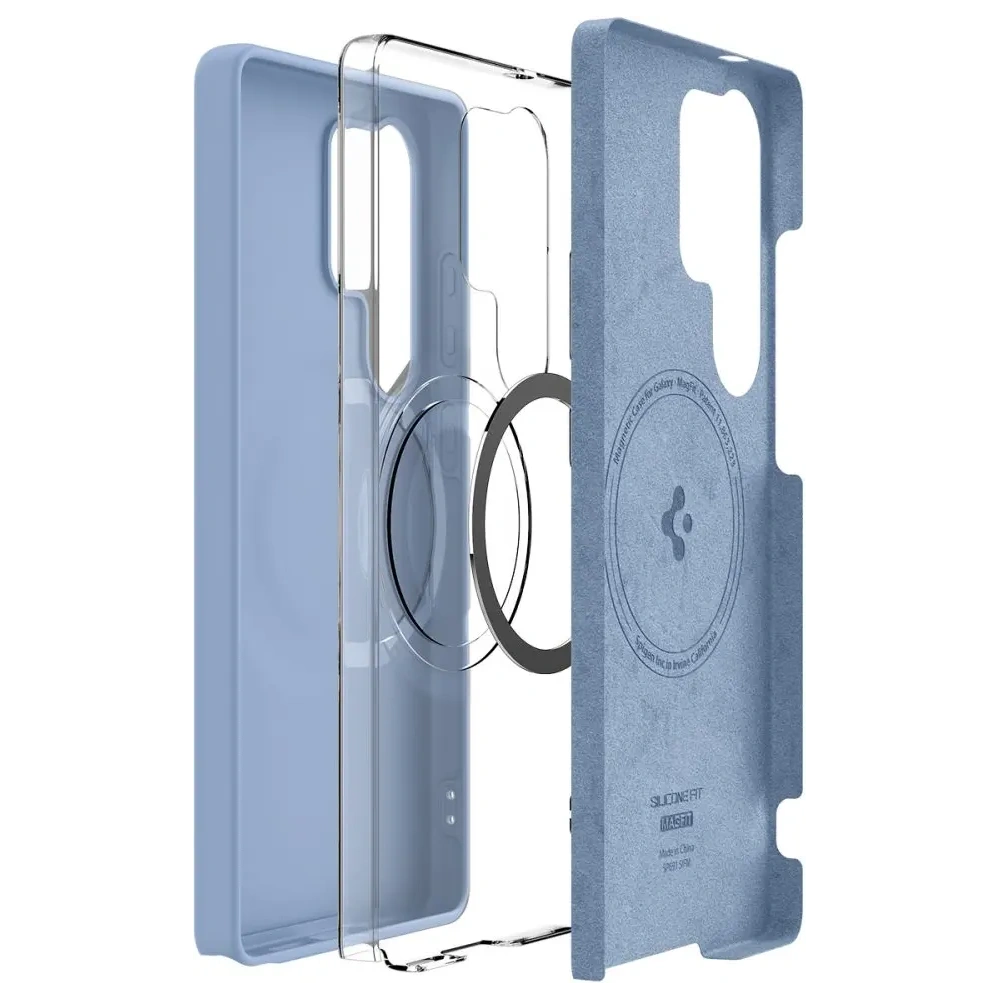 Hurtownia GSM - Spigen Silicone Fit Mag MagSafe Samsung Galaxy S25 Ultra Albastru Safir - SPN16640 - {ean13} - Hurt