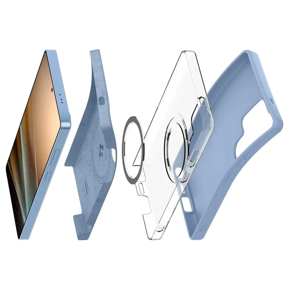 Hurtownia GSM - Spigen Szilikon Fit Mag MagSafe Samsung Galaxy S25 Ultra Zafír Kék - SPN16640 - {ean13} - Hurt