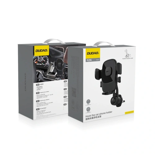 Uchwyt samochodowy do kratki Dudao F2N zaciskowy czarny