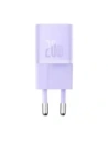 Baseus GaN5 20W USB-C mini wall charger (purple)