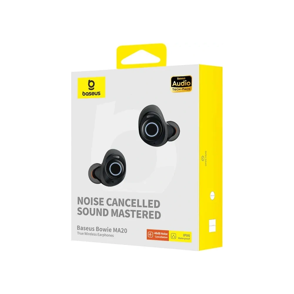 Wholesale Baseus Bowie MA20 TWS ANC Bluetooth 5.3 IPX6 wireless dock headphones (black) - BSU8924 - {ean13} - Hurt