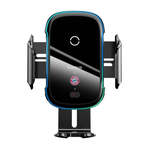 Uchwyt samochodowy na kokpit / szybę / do kratki Baseus z ładowarką 15W Edycja Bayern Monachium (czarny)