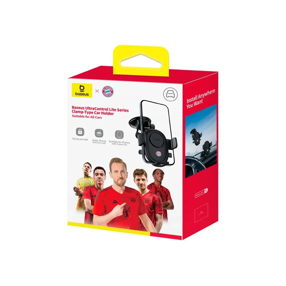 Hurtownia GSM - Baseus Suport auto UltraControl pentru cockpit / parbriz ediția Bayern Munich (negru) - BSU8927 - {ean13} - Hurt