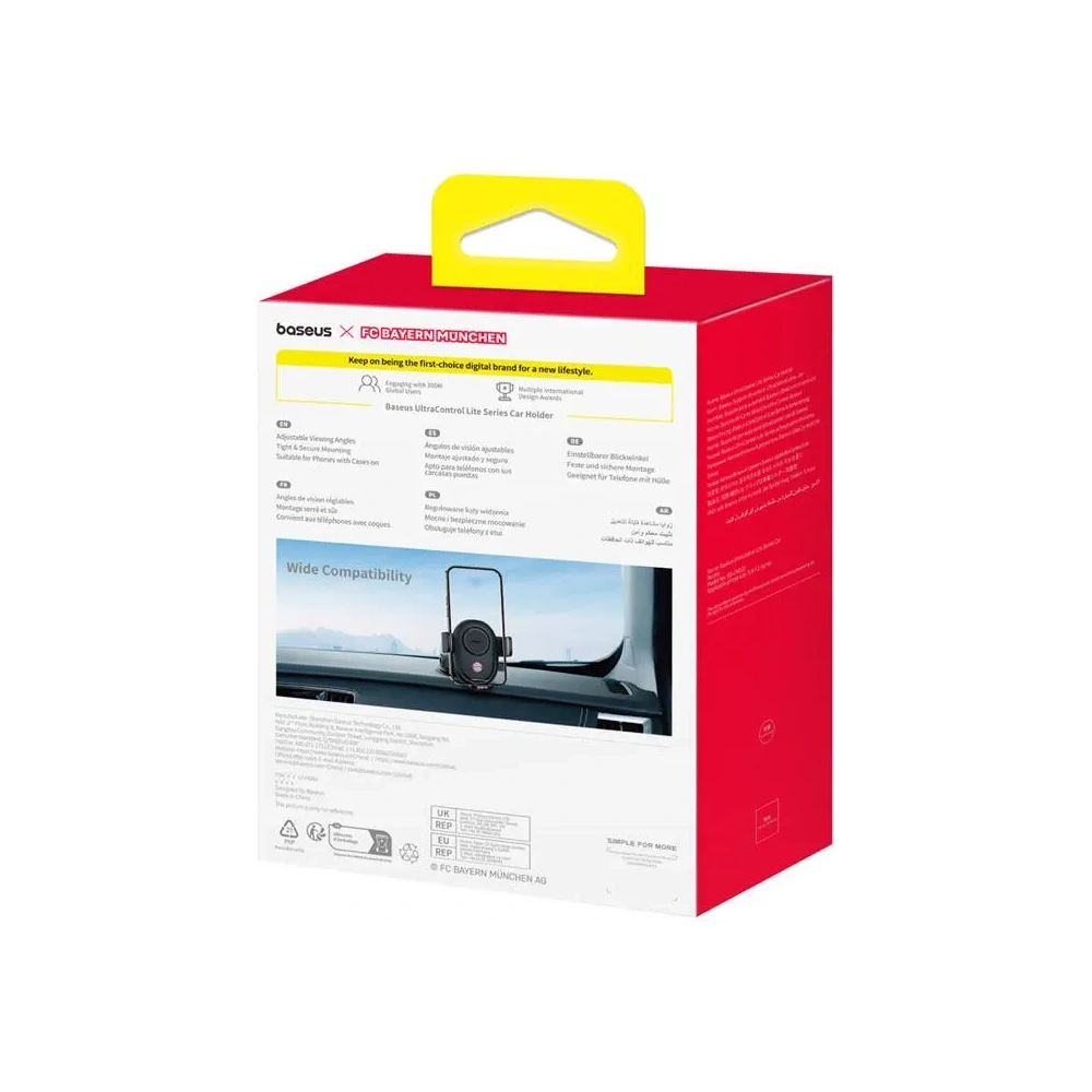Hurtownia GSM - Baseus Suport auto UltraControl pentru cockpit / parbriz ediția Bayern Munich (negru) - BSU8927 - {ean13} - Hurt