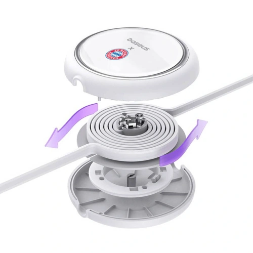 Kabel do ładowania Baseus USB-C / USB-C 100W Edycja Bayern Monachium (biały)