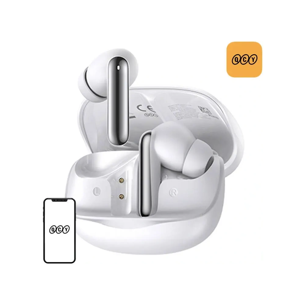 Wholesale QCY MeloBuds HT12 TWS Bluetooth 5.4 HFP/A2DP/AVRCP IPX4 wireless in-ear headphones (white) - QCY103 - {ean13} - Hurt