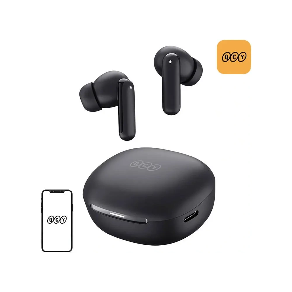 Wholesale QCY MeloBuds HT16 TWS Bluetooth 5.4 SBC/AAC IPX4 wireless in-ear headphones (black) - QCY104 - {ean13} - Hurt