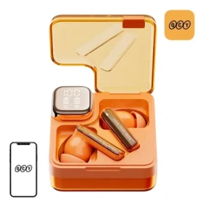 Hurtownia GSM - Bezdrátová sluchátka do uší TWS QCY MeloBuds Neo T31 Bluetooth 5.3 HFP/A2DP/AVRCP IPX5 (oranžové) - QCY105 - {ean13} - Hurt