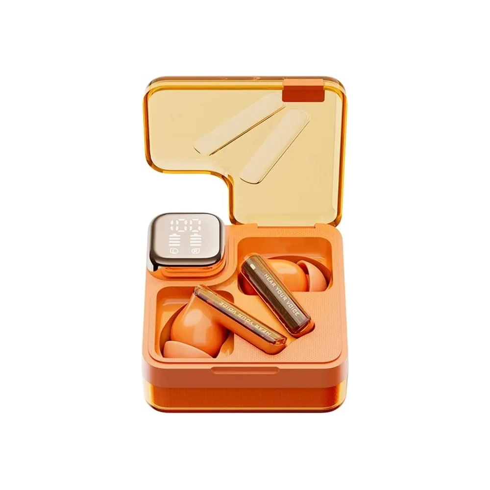 Wholesale QCY MeloBuds Neo T31 TWS Bluetooth 5.3 HFP/A2DP/AVRCP IPX5 wireless in-ear headphones (orange) - QCY105 - {ean13} - Hurt
