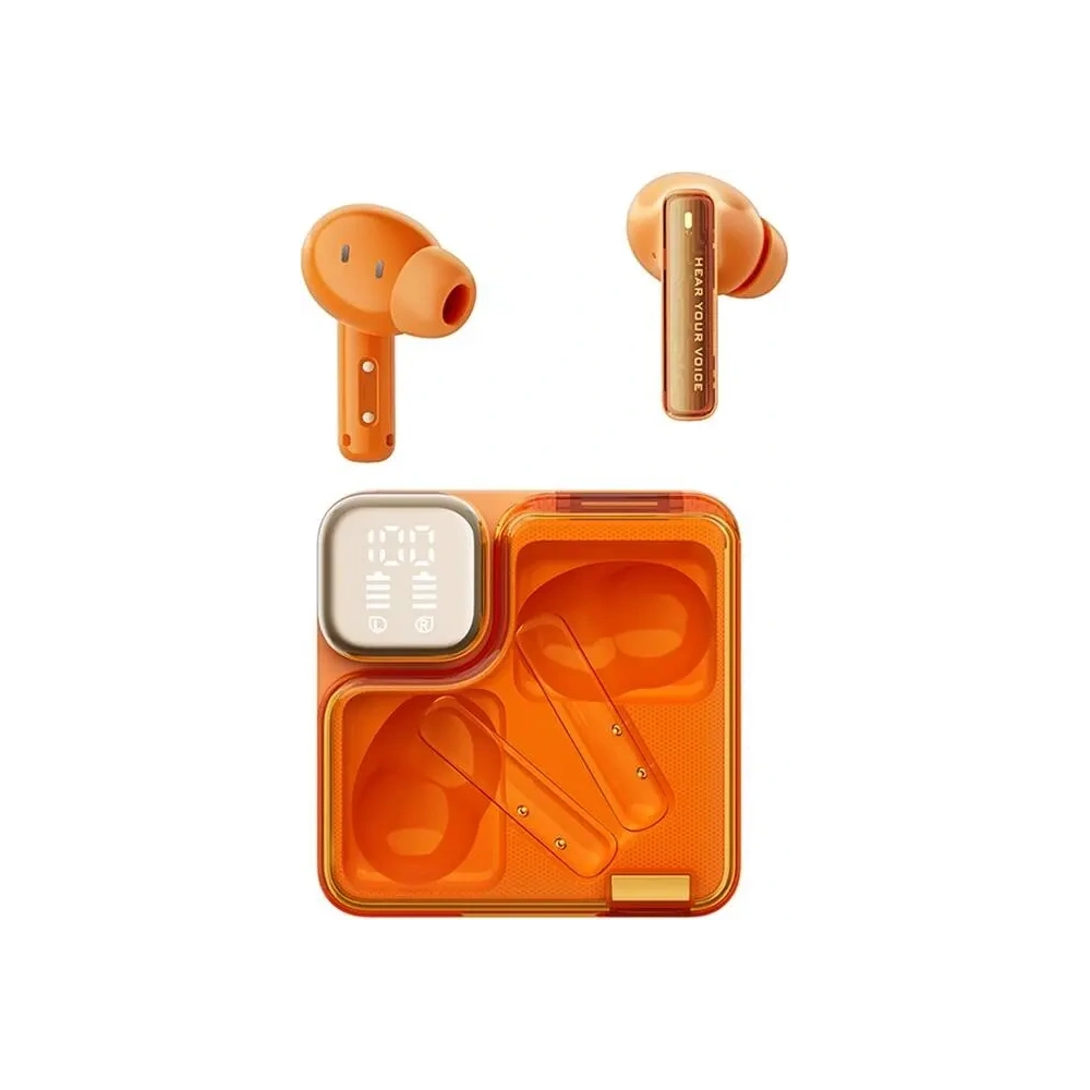 Wholesale QCY MeloBuds Neo T31 TWS Bluetooth 5.3 HFP/A2DP/AVRCP IPX5 wireless in-ear headphones (orange) - QCY105 - {ean13} - Hurt