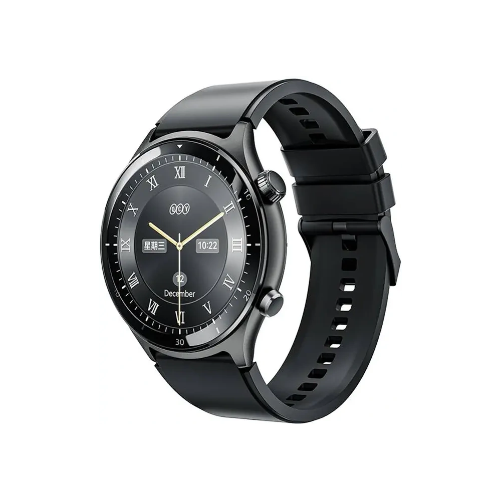 Hurtownia GSM - QCY GT3 S7 AMOLED 1.43" 3ATM okosóra (fekete) - QCY108 - {ean13} - Hurt