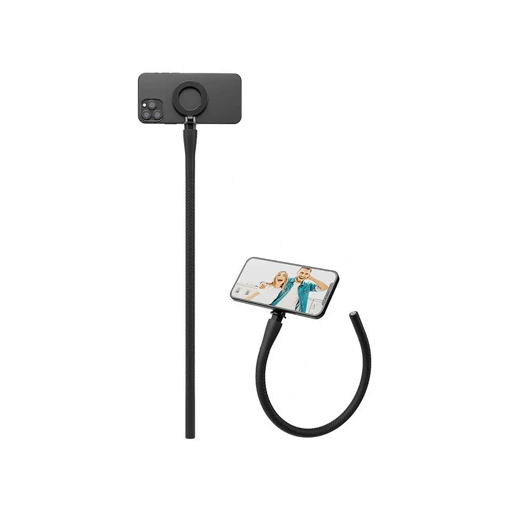 Hurtownia GSM - Elastyczne mocowanie TELESIN MagSafe do telefonu (czarne) - TLS207 - {ean13} - Hurt