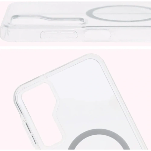Etui z pierścieniem magnetycznym Bizon Case CrystalO do Samsung Galaxy A16 4G/5G przezroczyste