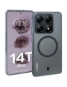 Etui z pierścieniem magnetycznym Bizon Case CrystalO do Xiaomi 14T Pro przezroczyste