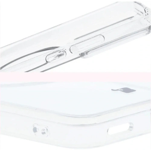 Etui z pierścieniem magnetycznym Bizon Case CrystalO do Xiaomi 14T Pro przezroczyste