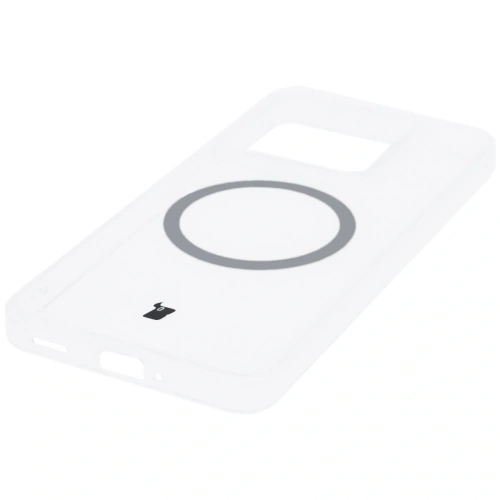 Etui z pierścieniem magnetycznym Bizon Case CrystalO do Xiaomi 14T Pro przezroczyste