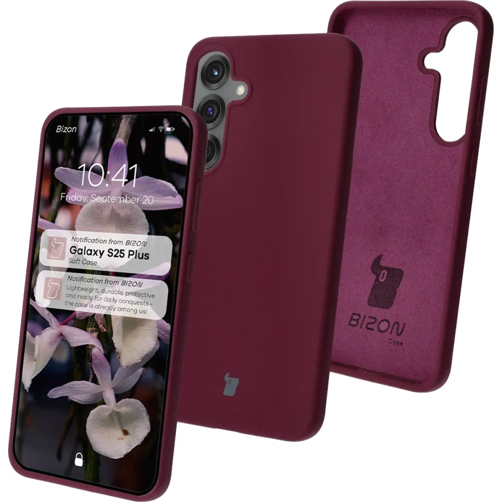 Wholesale Bizon Soft Case Samsung Galaxy S25+ Plus dark purple - BIZ8286 - {ean13} - Hurt
