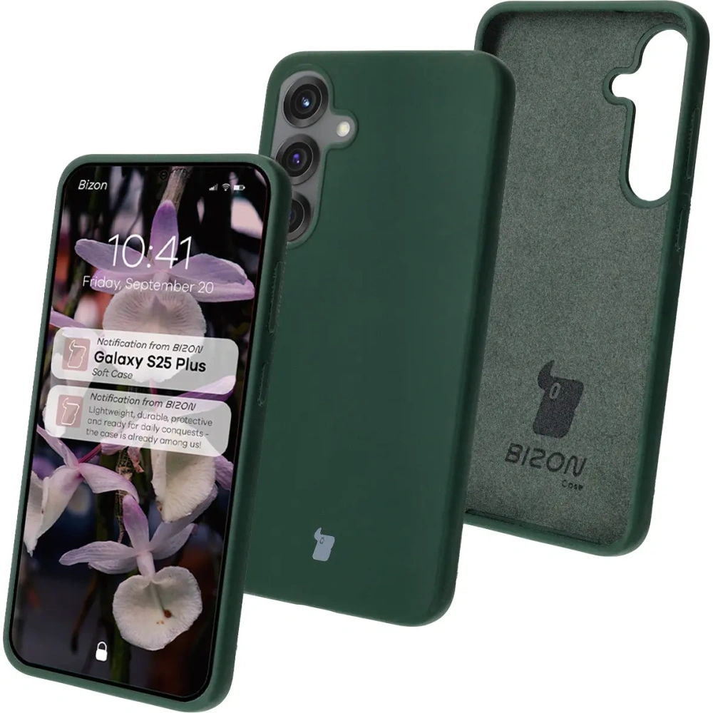 Wholesale Bizon Soft Case Samsung Galaxy S25+ Plus dark green - BIZ8287 - {ean13} - Hurt