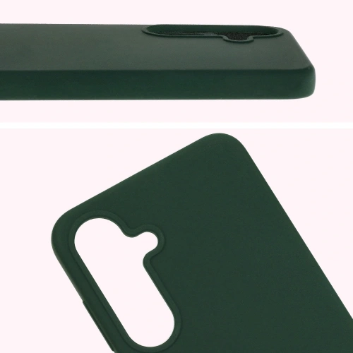 Silikonowe etui Bizon Soft Case do Samsung Galaxy S25+ Plus ciemnozielone