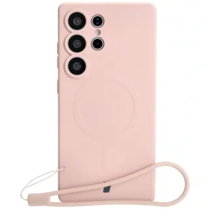 Wholesale Bizon Case Silicone Magnetic Samsung Galaxy S25 Ultra light pink - BIZ8294 - {ean13} - Hurt