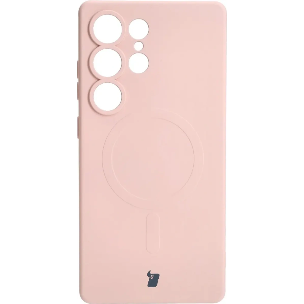 Hurtownia GSM - Bizon Caz Silicon Magnetic Samsung Galaxy S25 Ultra roz deschis - BIZ8294 - {ean13} - Hurt