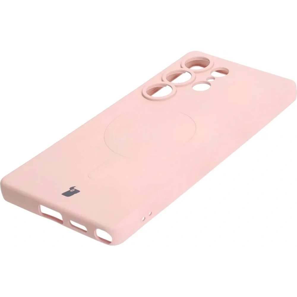 Hurtownia GSM - Bizon Caz Silicon Magnetic Samsung Galaxy S25 Ultra roz deschis - BIZ8294 - {ean13} - Hurt