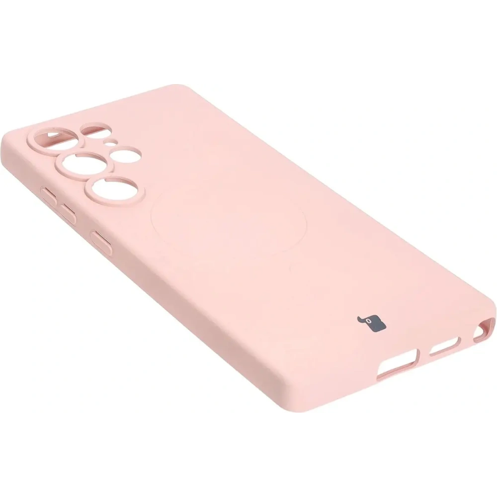 Hurtownia GSM - Bizon Caz Silicon Magnetic Samsung Galaxy S25 Ultra roz deschis - BIZ8294 - {ean13} - Hurt