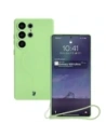 Caz de silicon Bizon Magnetic Samsung Galaxy S25 Ultra verde deschis