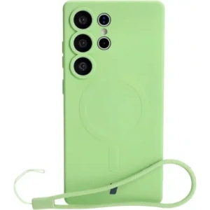 Wholesale Bizon Case Silicone Magnetic Samsung Galaxy S25 Ultra light green - BIZ8295 - {ean13} - Hurt