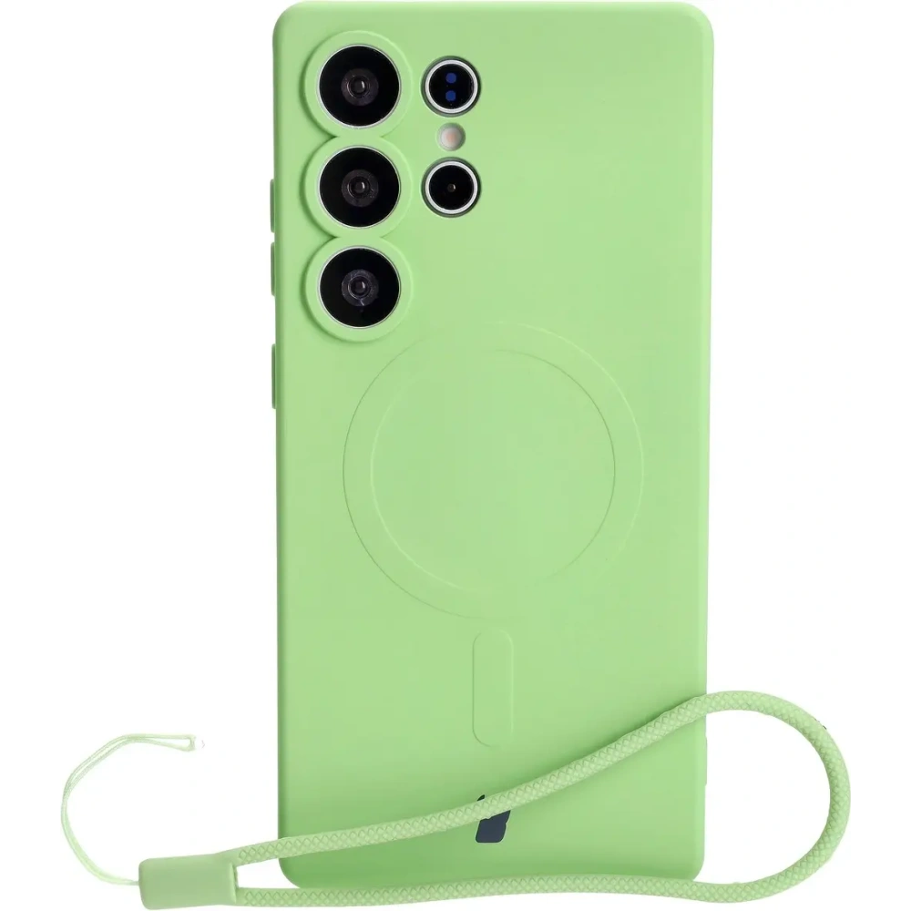 Wholesale Bizon Case Silicone Magnetic Samsung Galaxy S25 Ultra light green - BIZ8295 - {ean13} - Hurt