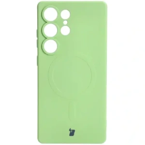 Wholesale Bizon Case Silicone Magnetic Samsung Galaxy S25 Ultra light green - BIZ8295 - {ean13} - Hurt