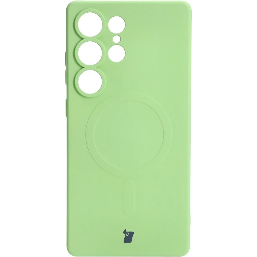 Wholesale Bizon Case Silicone Magnetic Samsung Galaxy S25 Ultra light green - BIZ8295 - {ean13} - Hurt